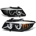 Fit 09-12 Bmw E90 3-series Black 3d Crystal Halo | Built Supply Co