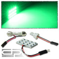 T10 3528 194/168/w5w 12-smd 12V Bright Green Led Interior Dome Wedge