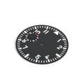 38.9mm Green Luminous Black Watch Dial Plate+ Hands Kit For Eta 6497