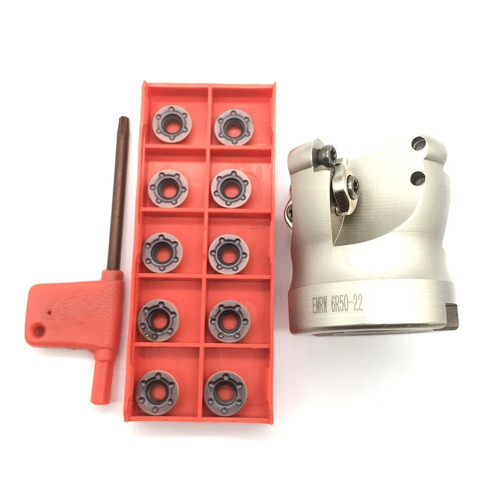 Emrw 6r50-22 Face Mill + Rpmt1204 Milling Inserts Set