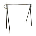 62x19x64 Black Clothing Rack Single Rail Garment Display Stand For