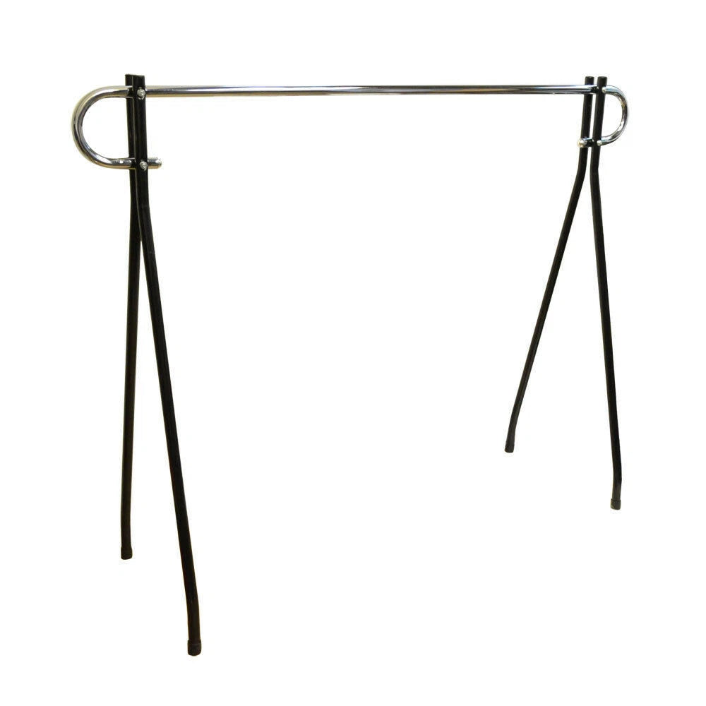 62x19x64 Black Clothing Rack Single Rail Garment Display Stand For