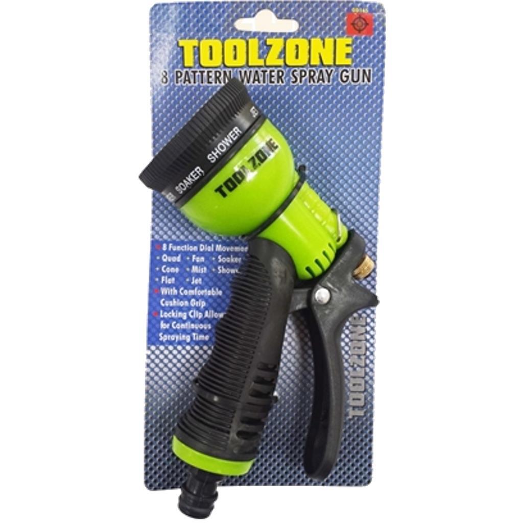 Toolzone 8 Function Garden Hose Spray Gun