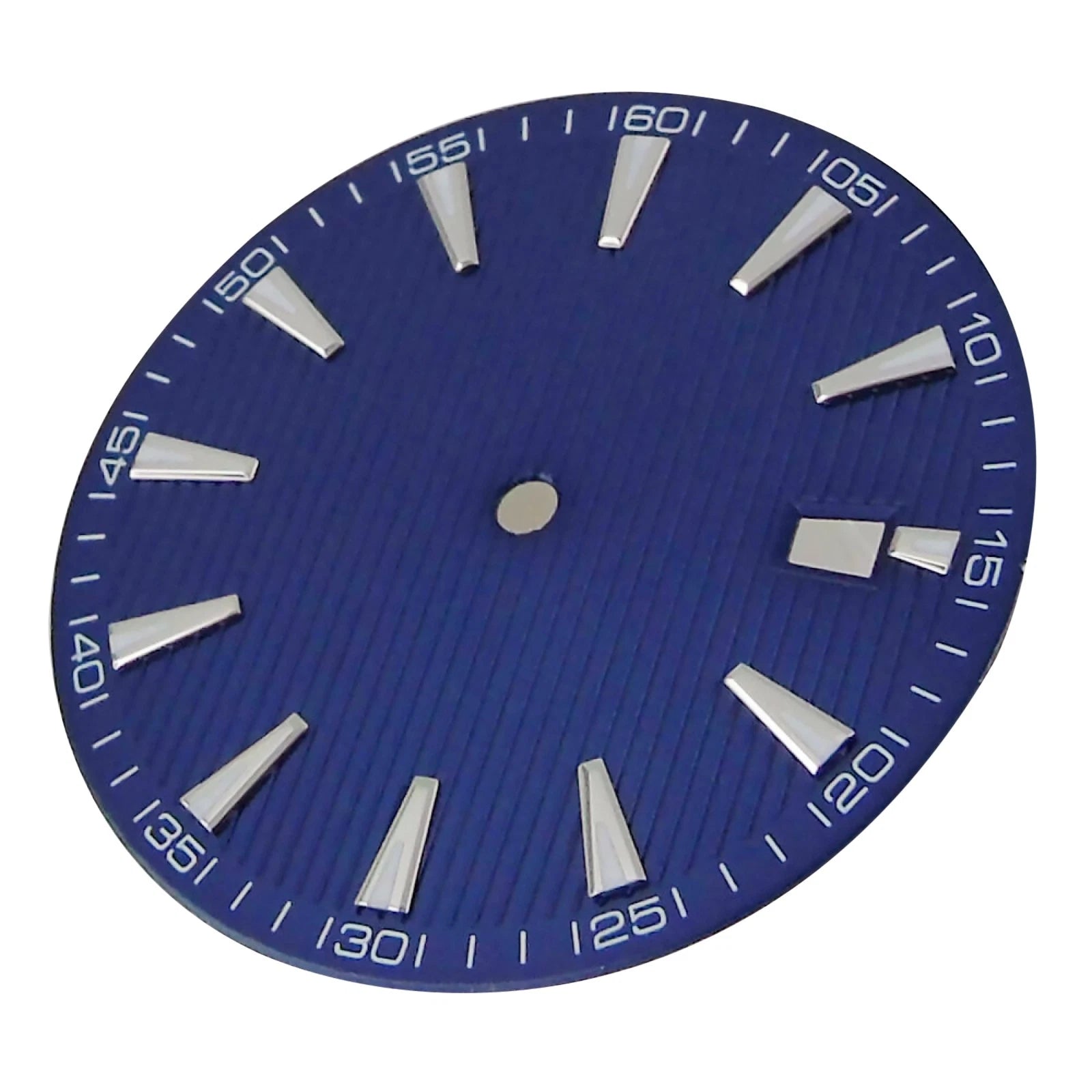 33.5mm Blue Watch Dial Face Plate Date @3 For Nh35/nh35a Movement