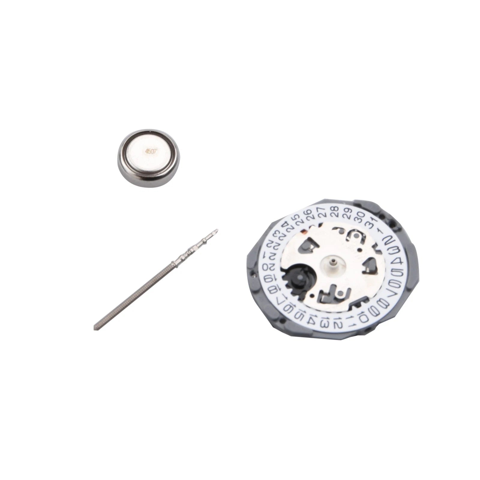 Quartz Watch Movement White Dial With 351332 Stem For Hattori Vj22