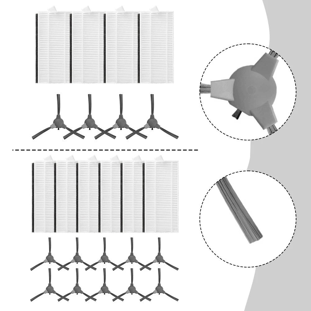 Robotic Vacuum Parts Replacement Brushes Compatible With Multiple