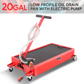 Red 20 Gallon Portable Low Profile Oil Drain Pan W/ | Built Supply Co