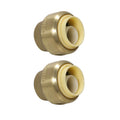 2 Pack XFITTING Push Fit Cap 1/2 inch, 1/2", Push to Co