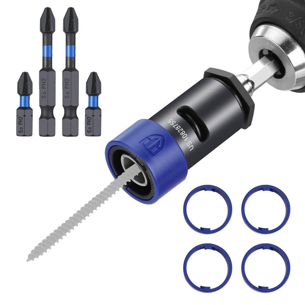 WORKPRO Drywall Screw Setter/Extractor Impact Bit Holder 1/4" Driver
