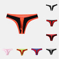 Men's Sheer G String Underwear Bulge Pouch Low Rise Briefs In Thin