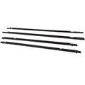 Window Weatherstrip 4PC Molding Belts Outside For Honda CIVIC Sedan 2006-2015