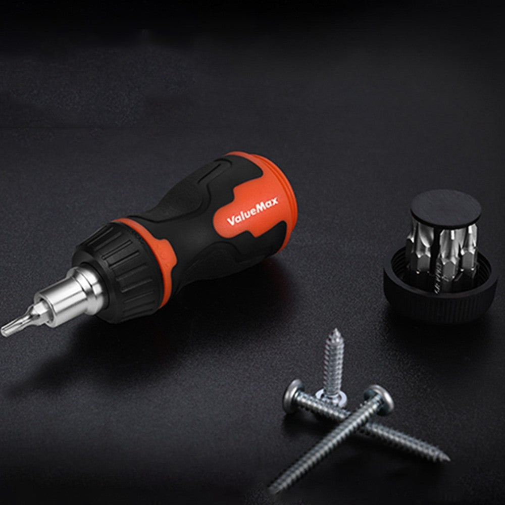 ValueMax 8-in-1 Stubby Ratcheting Screwdriver Set