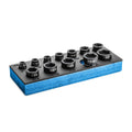 Capri Tools 3/8-Drive Stubby Impact Socket Set - SAE, 5/16 to 1 in, 12-Piece by Capri Tools