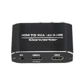 Dc 5v2a 1080p Hdmi To Rca Converter Av/cvsb L/r Video Box Support