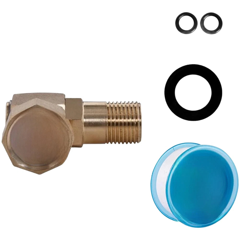 Brass Swivel Hose Fitting Resistant To Degradation Smooth Rotating