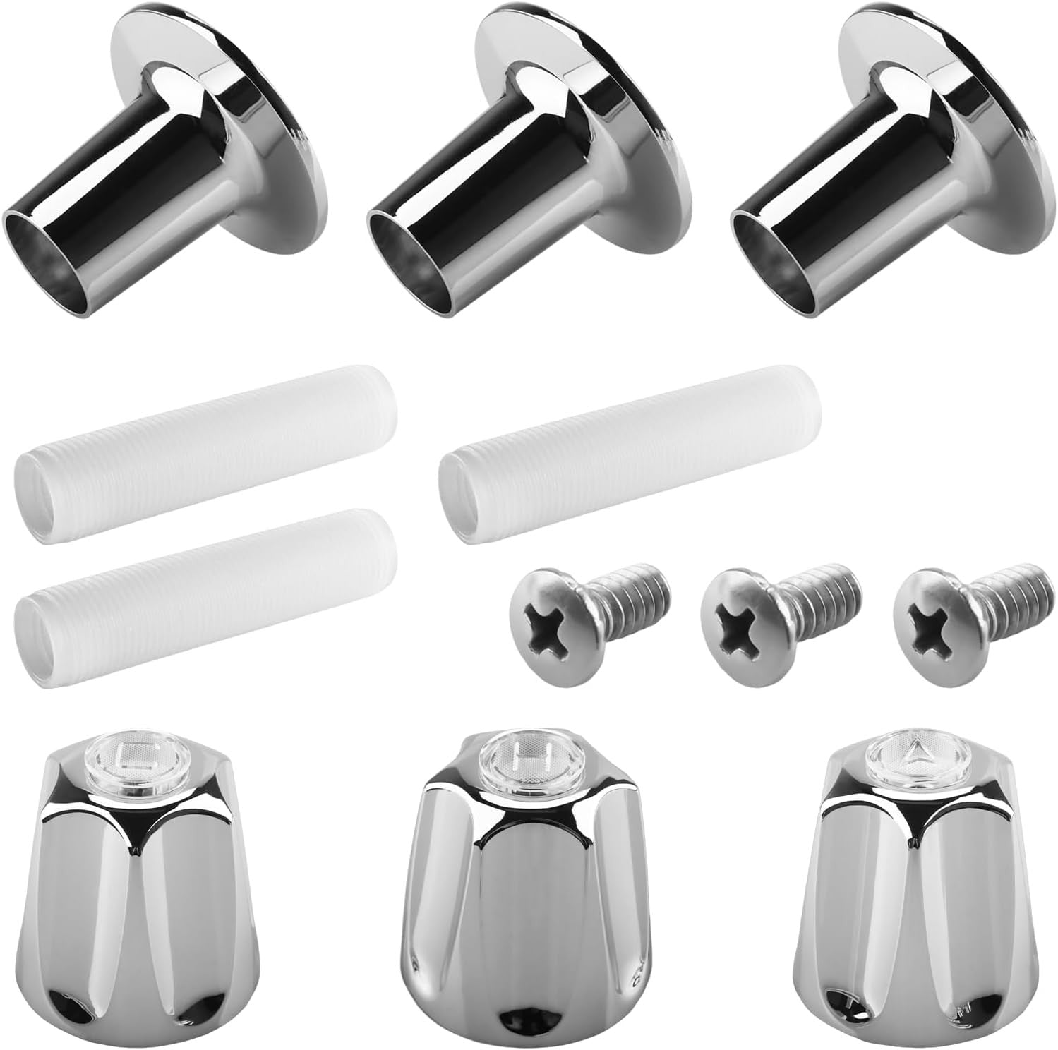81428 Bathtub and Shower Knobs 3 Piece Replacement Kit for Price