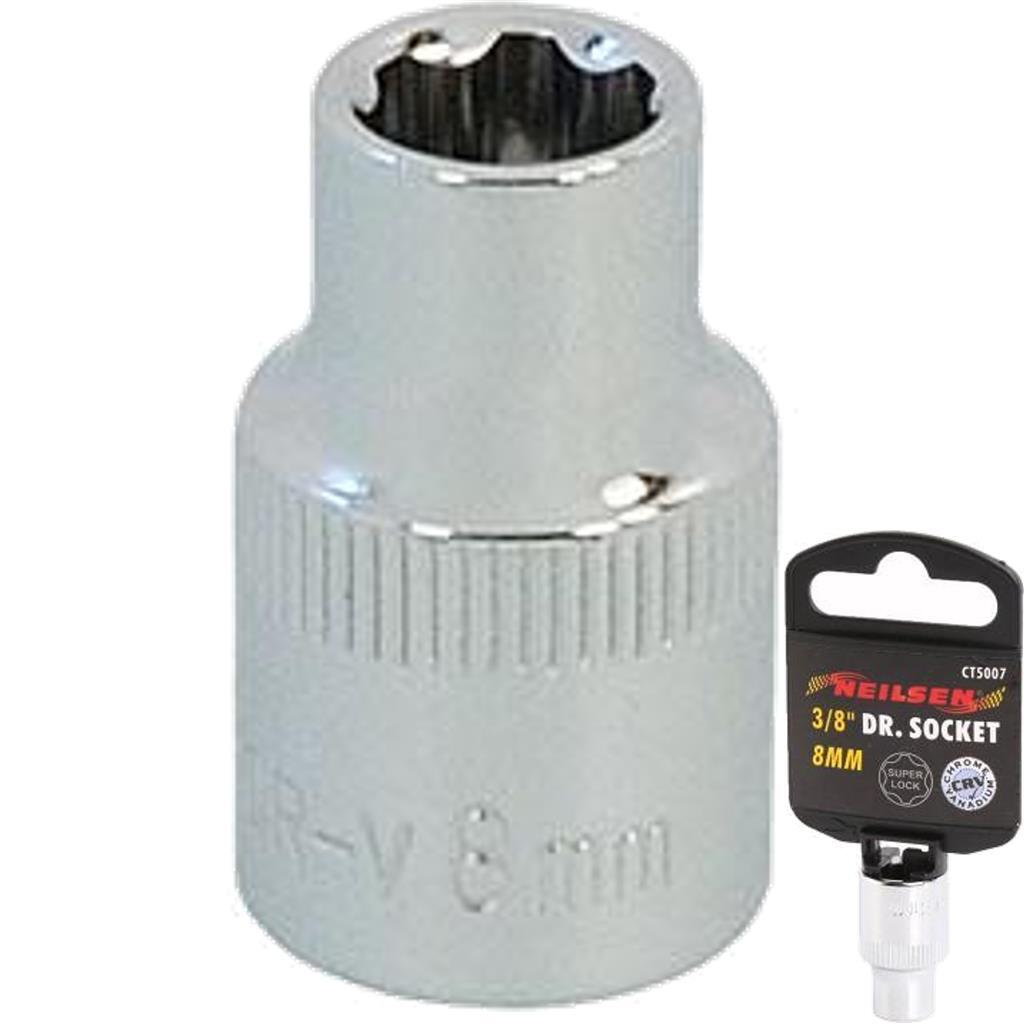 Neilsen 3/8" Drive Standard Shallow Socket 8mm