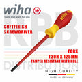 Wiha 41146 Destornillador Torx T30H Slimfix Juego Para Softfinish VDE SecurityOp