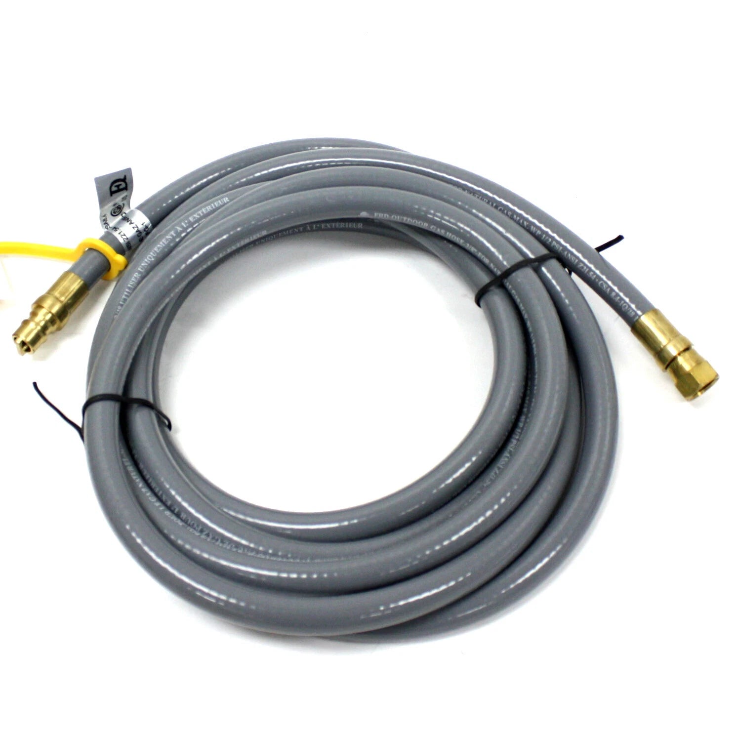 12 Ft 3/8" Qdd Gas Hose 5/8" Outlet Low Pressure Natural Propane