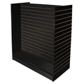 Black Slatwall Gondola Display - 48"w X 24"d X 54"h, Assembly Required