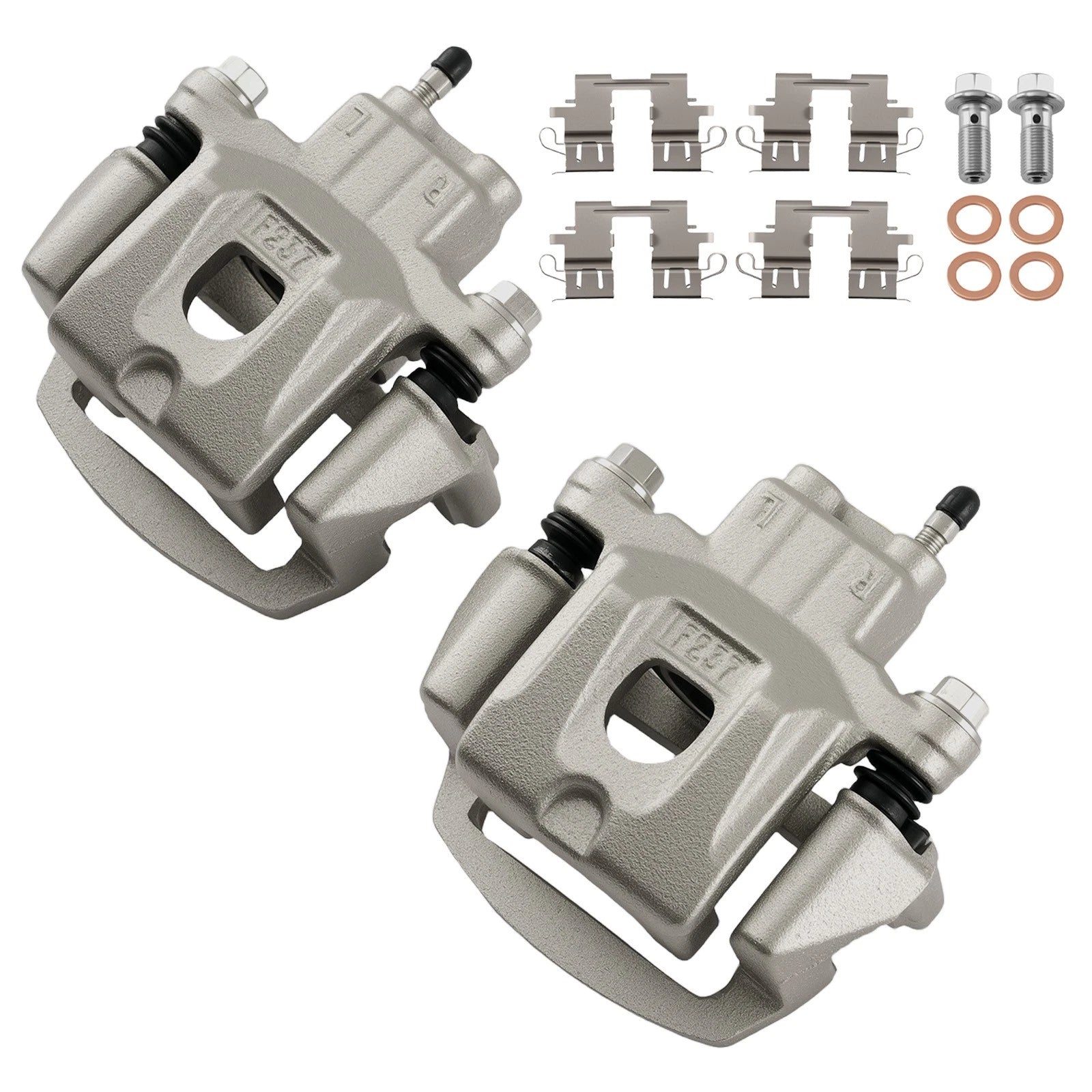 Rear Disc Brake Calipers Set w/Bracket for Toyota Highlander 2004-2007 19-B2904