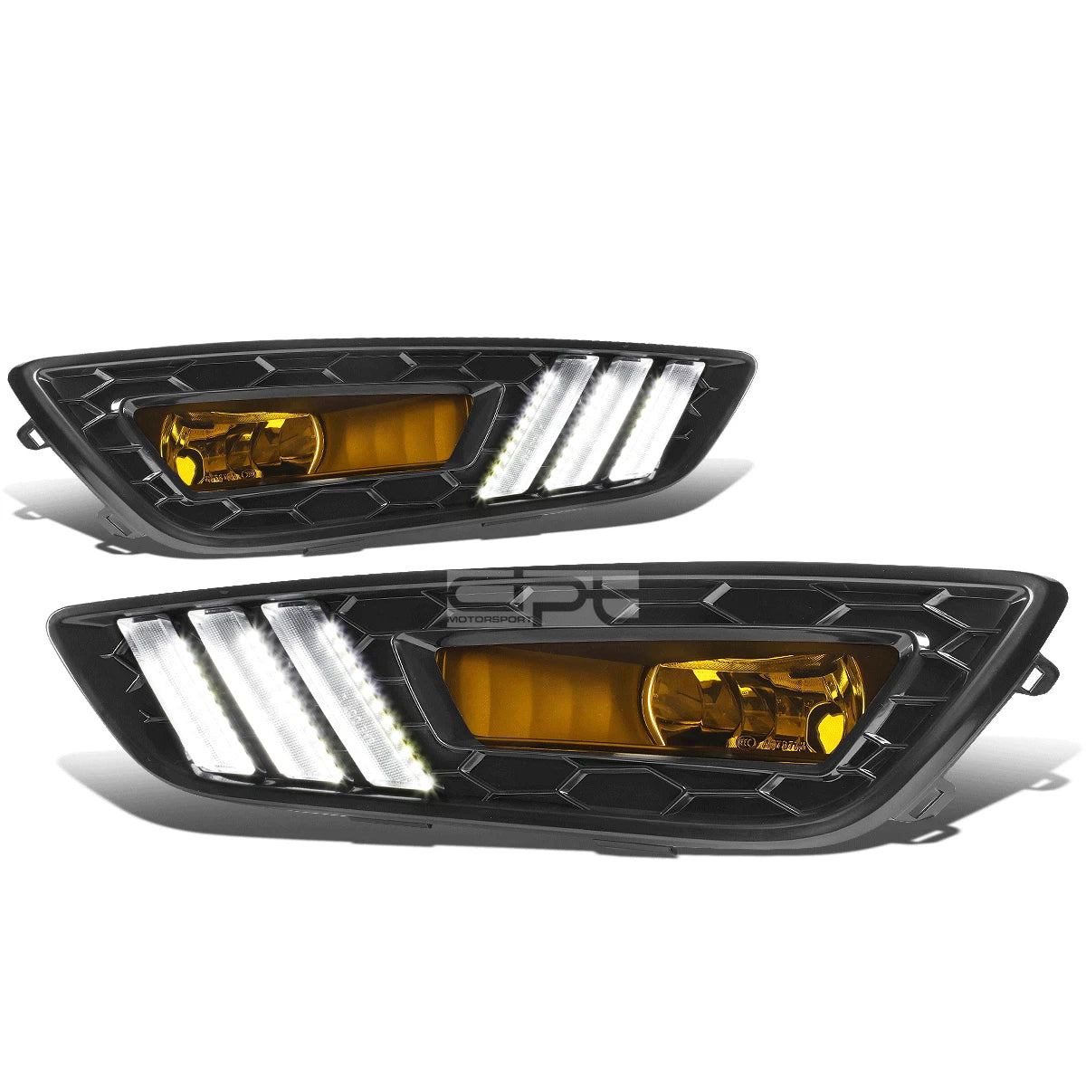 For 2015-2018 Ford Focus Black Bezel Led Drl Turn | Built Supply Co
