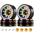 4pack 1.1in Brass+aluminiu<wbr/>m Alloy Wheel Hubs Rims For Traxxas