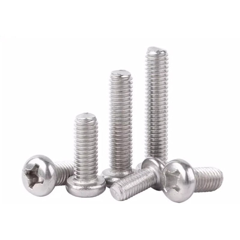DIN607 Phillips Round Head Screws M2-M8 316 Stainless Steel