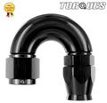 AN -4 (AN4 JIC -4) 180 Degree ULTRAFLOW PTFE Hose Fitting Stealth