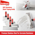 Goldblatt 5 Pcs Stainless Steel Taping Knives for Drywall Joint Taping