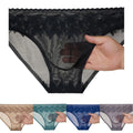 Lace For Accent Men Briefs Seamless Low Rise Underwear Elastic Waist