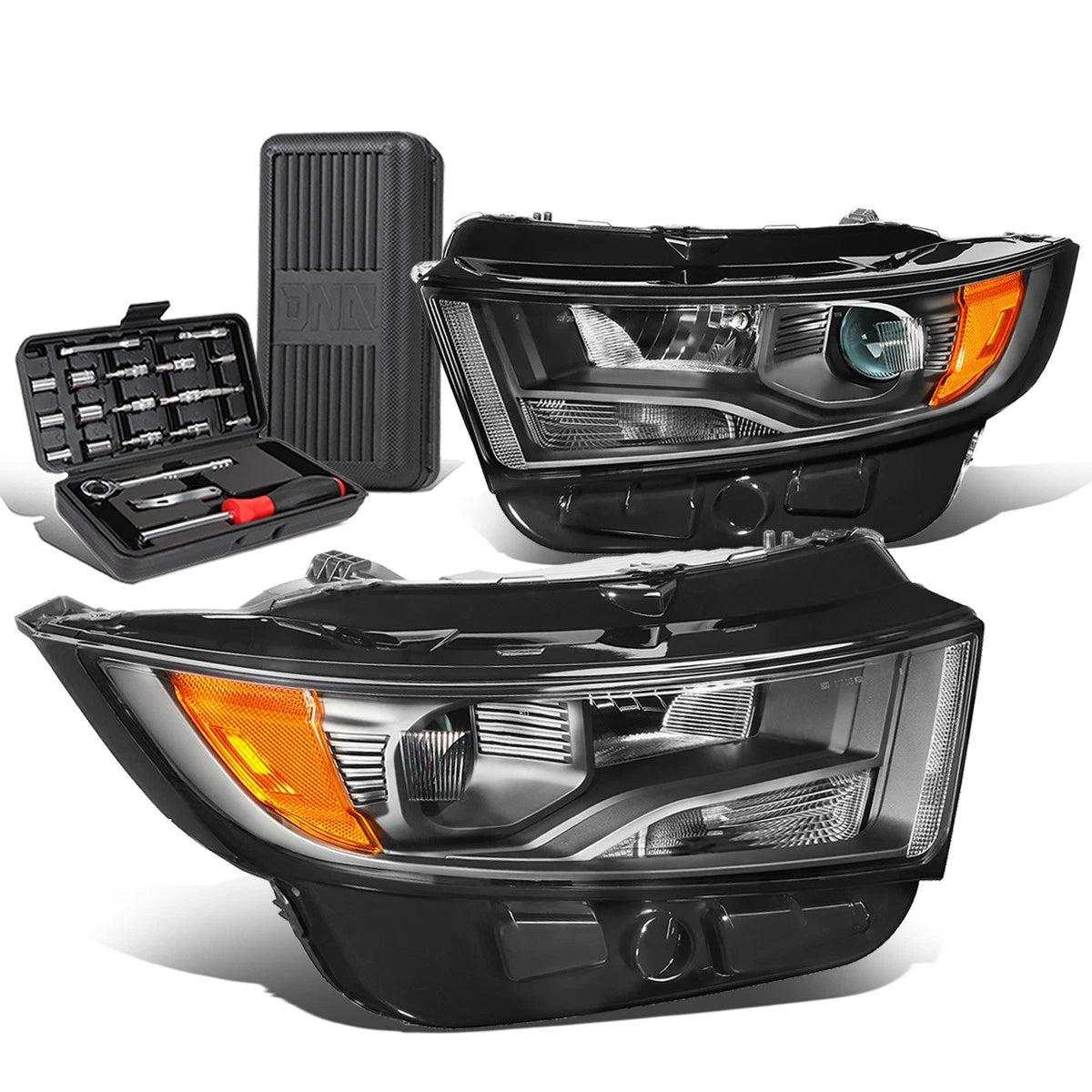 For 2015-2018 Ford Edge Pair Black/amber Signal | Built Supply Co