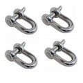 5/8" Screw Pin Shackle 4,000 Lb Wll Forged Stainless Steel T316 Mil