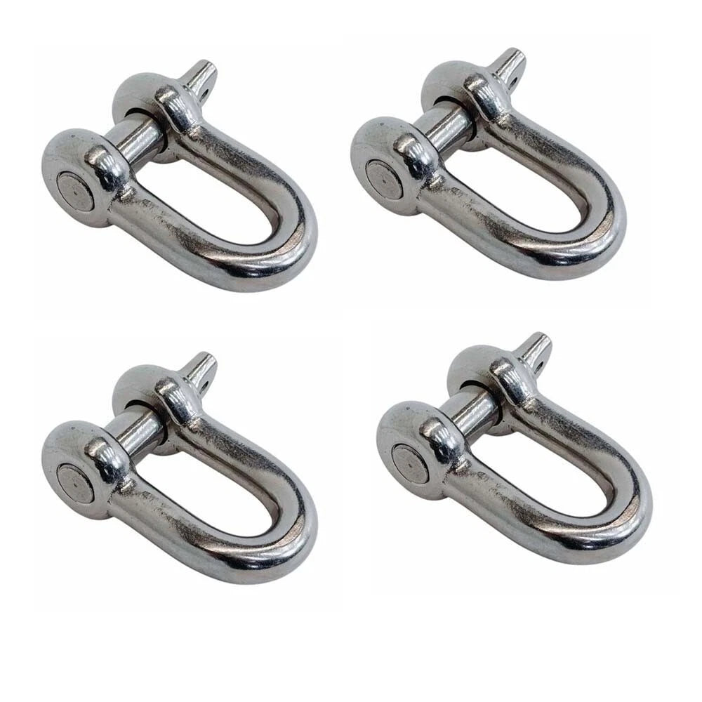 5/8" Screw Pin Shackle 4,000 Lb Wll Forged Stainless Steel T316 Mil
