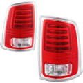 Fit 13-22 Ram 1500 2500 3500 Chrome Housing Red | Built Supply Co