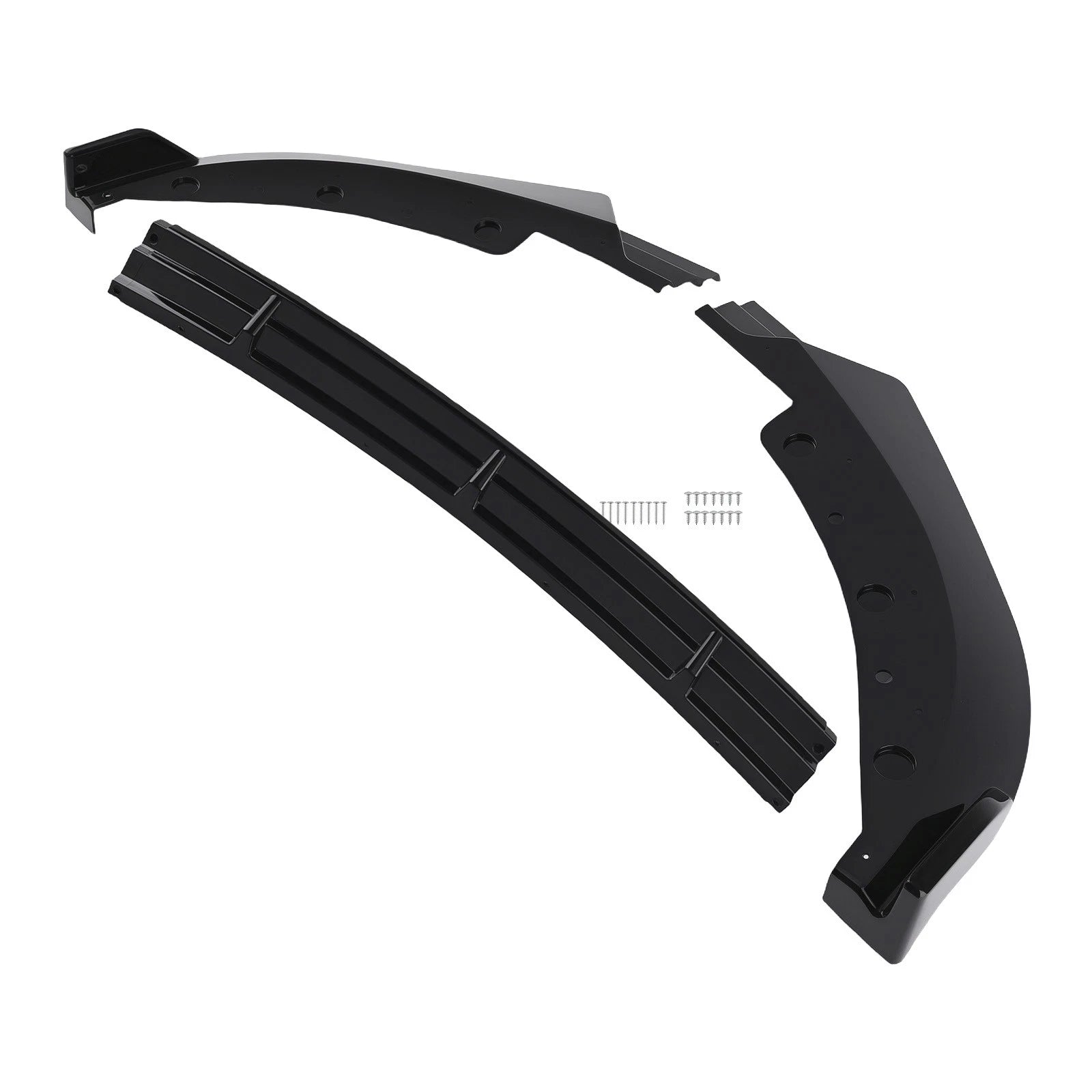 Front Bumper Lip Spoiler for BMW G20 3 Series Base 2019-2022 Gloss Black
