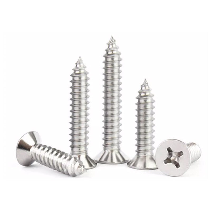 Cross Round Head Self Tapping Screws GB846 304 Stainless Steel
