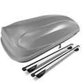 Adjustable 135cm Roof Rail Aluminum Cross Bar+cargo Box Carrier Set