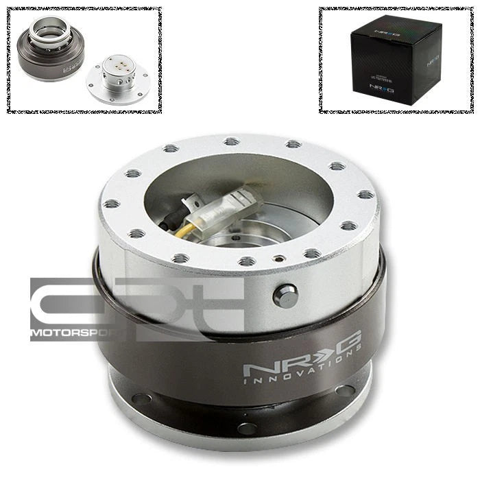 Nrg 6-hole Steering Wheel Silver Quick Release Hub Adapter Gen 2.0