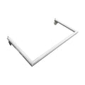 White Industrial Pipe Rack Hangrail Retail Display Clothes Hanger