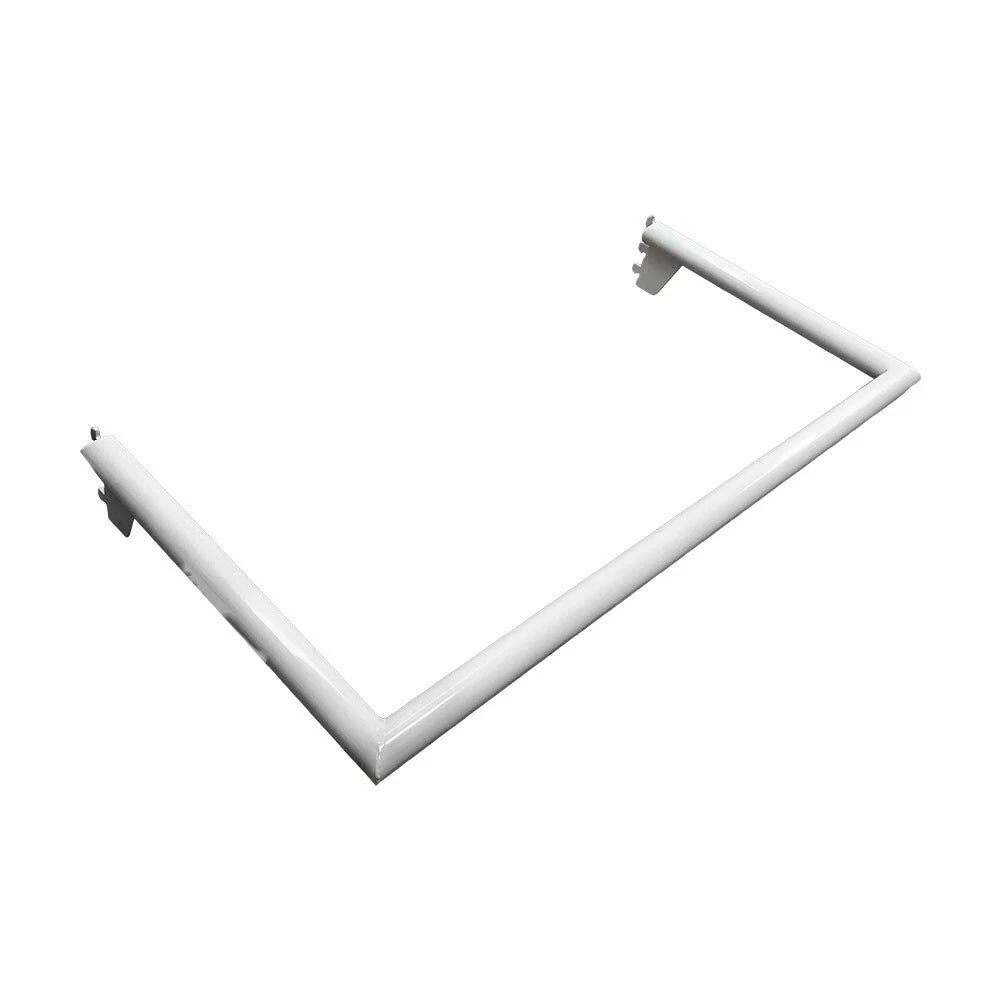 White Industrial Pipe Rack Hangrail Retail Display Clothes Hanger