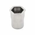 100x Stainless Countersunk Semi Hex Open End Rivet Nuts M3/M4/M5/M6/M8<wbr/>/M10/M12