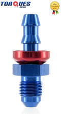 AN-4 STRAIGHT Male 8mm Barb Push-On Brake Reservoir Hose Fitting by Unbranded