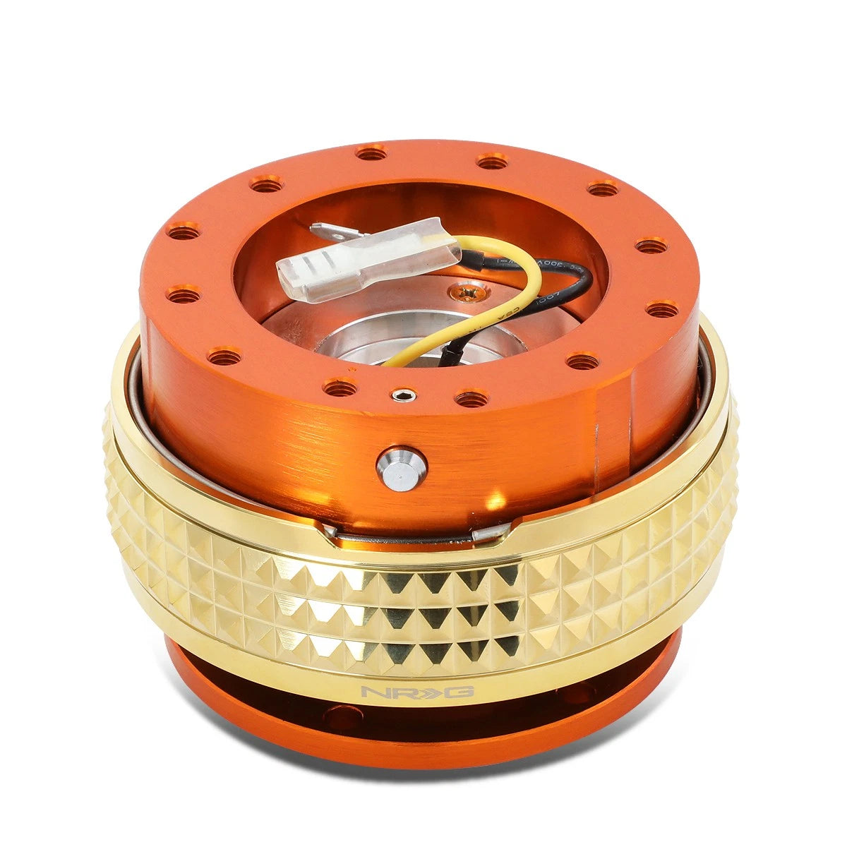 Nrg Aluminum Steering Wheel Quick Release Adapter 2.1 Orange/gold