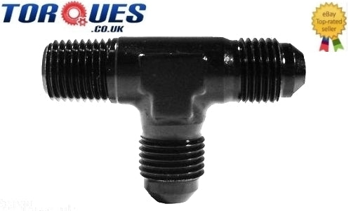 AN -10 (10AN AN10) Tee Piece 1/2" NPT Adapter On The Run Black