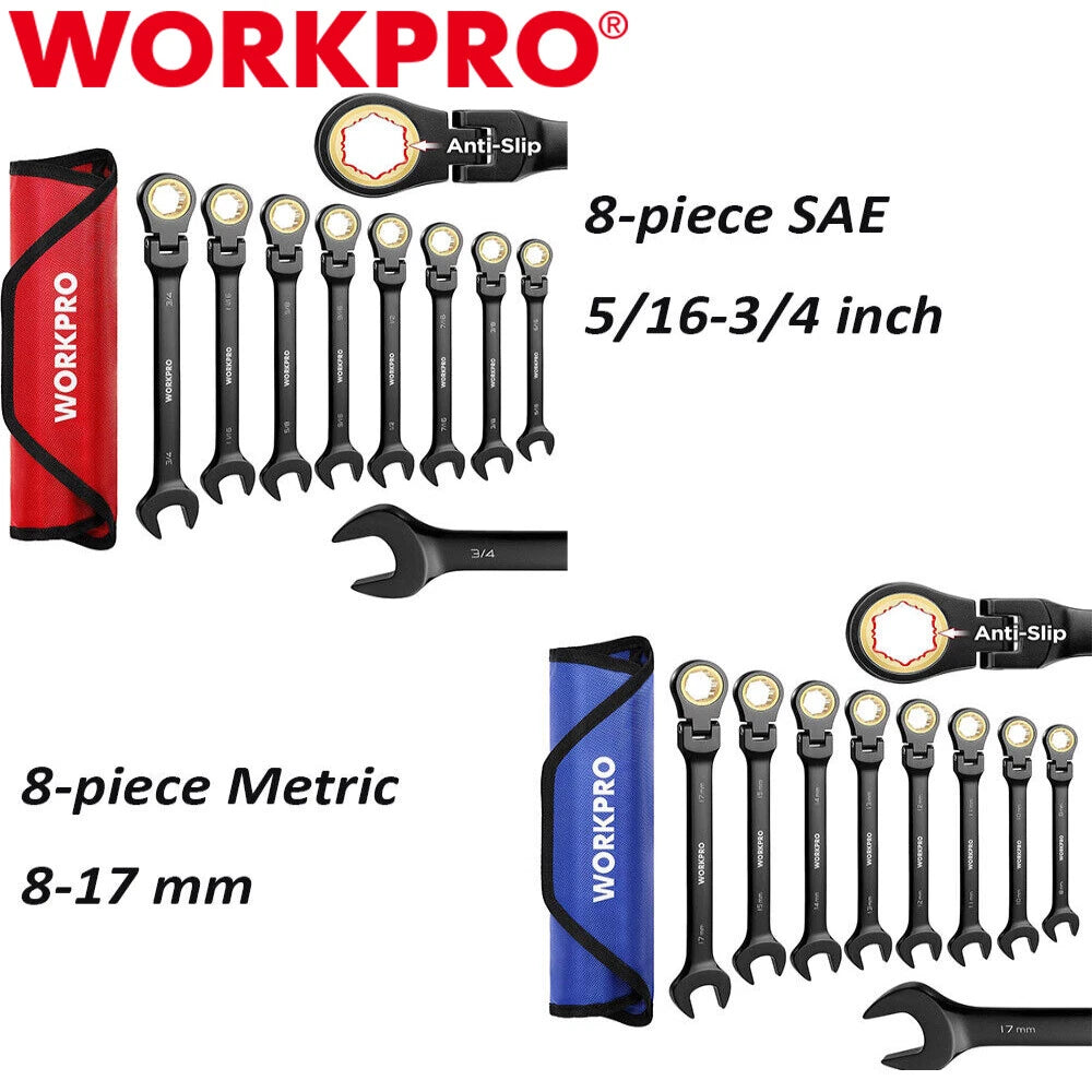 Workpro Sae/metric Ratcheting Combination Wrench | Built Supply Co