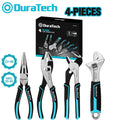 DURATECH Plier 4 PCS Set 8" Needle Nose Slip Joint Groove Jo