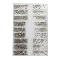 18 Different Sizes Silver Mini Steel Screws For Watch Back Case Or