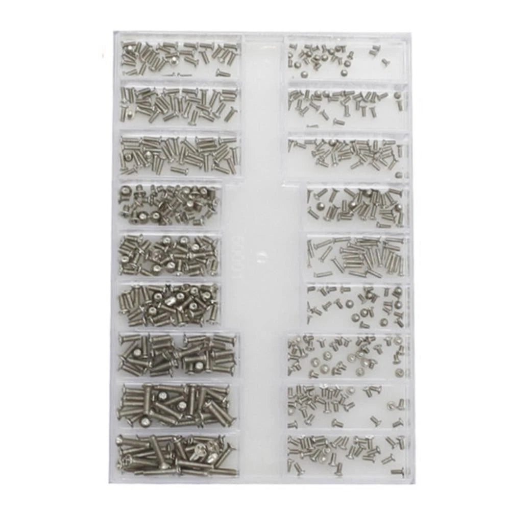 18 Different Sizes Silver Mini Steel Screws For Watch Back Case Or
