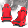 Pair Of Woven Fabric Red Fixed Position Racing | Built Supply Co